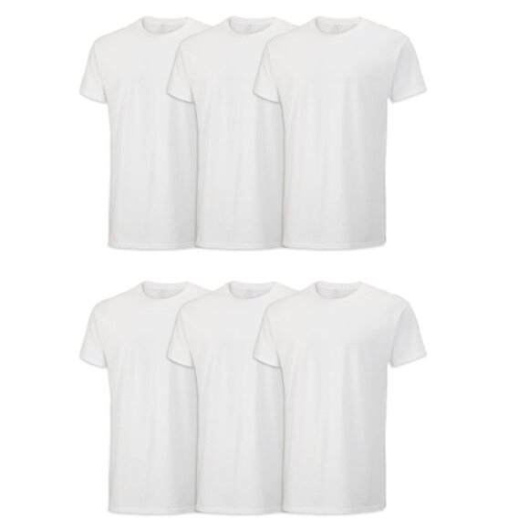 Fruit of the Loom Men's Undershirts, Moisture Wicking Tag Free, 6pk XL - Picture 1 of 4